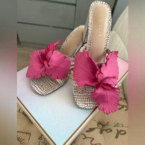 Cecelia New York Pink Floral Hibiscus II